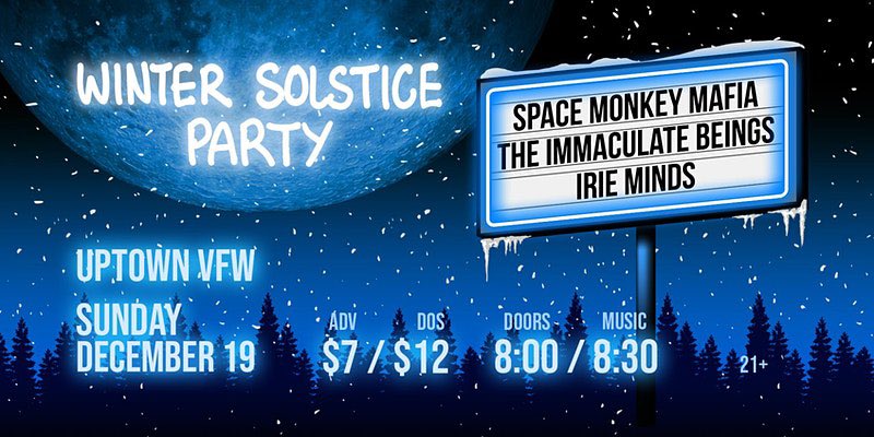 The Immaculate Beings (@the__beings) on Twitter photo Minneapolis!! We can’t wait to join our pals <a href="/MonkeyMobMpls/">Space Monkey Mafia</a> and <a href="/iriemindsmusic/">Irie Minds</a> for a Winter Solstice Party at the <a href="/UptownVFW/">James Ballentine VFW</a> !! Ticket link in Bio 💜Can’t wait to see you 😘 Minneapolis!! We can’t wait to join our pals <a href="/MonkeyMobMpls/">Space Monkey Mafia</a> and <a href="/iriemindsmusic/">Irie Minds</a> for a Winter Solstice Party at the <a href="/UptownVFW/">James Ballentine VFW</a> !! Ticket link in Bio 💜Can’t wait to see you 😘