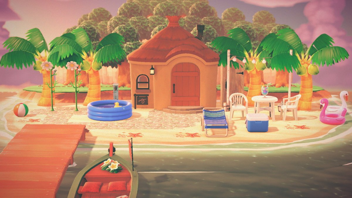 CrossingAria's tweet photo. casa exterior Flopi #ACNHDesing #HappyHomeParadise #AnimalCrossing #ACNH #NintendoSwitch https://t.co/rhkY0RYOhQ