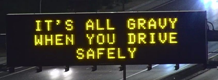 ArizonaDOT's tweet photo. Thanksgiving week continues!

Check your mirrors, use your blinkers and maintain the speed limit.

That’s a recipe for safe driving! https://t.co/b2axU8chty