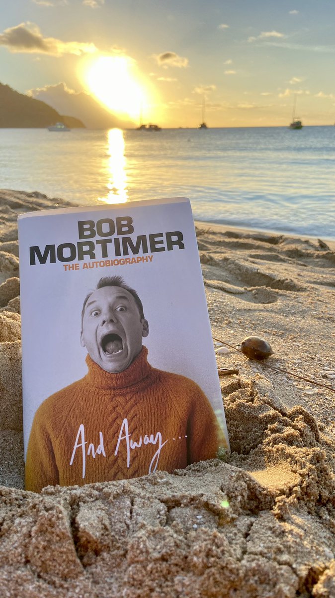 buzz71's tweet photo. The St Lucia sea at sunset, rum punch and the @RealBobMortimer’s autobiography. I’ll get me coat… https://t.co/2Gcp9iT4fw