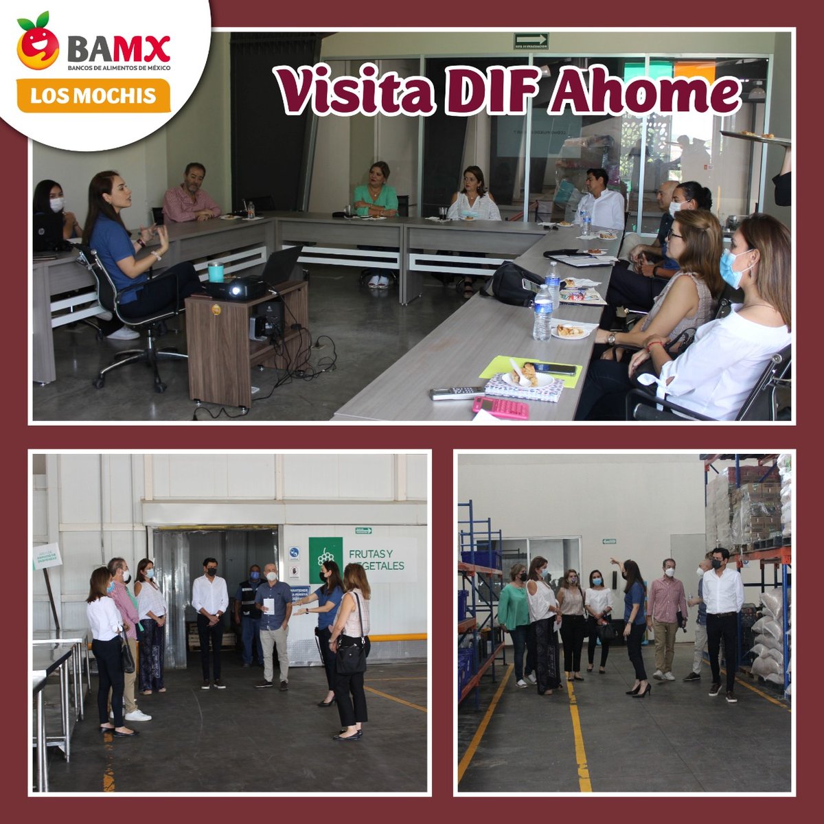 BamxLosMochis's tweet photo. Los Bancos de Alimentos colaboramos con todos los sectores a favor de la alimentación. En esta ocasión nos visitó la Sra. Mónica Torres de Vargas de DIF Ahome con quién estamos buscando la mejor forma de trabajar en alianza.
#BancoDeAlimentos #LosMochis #Sinaloa #Foodbank #BAMXLM https://t.co/VeLkiJzMPl