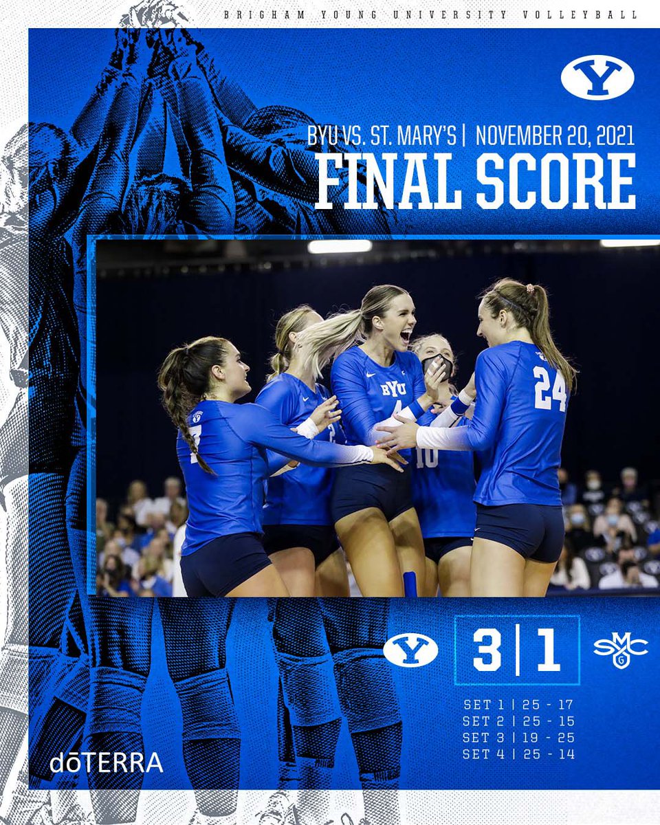 BYUwvolleyball's tweet photo. A SATURDAY DUB https://t.co/cV23FGiYk5