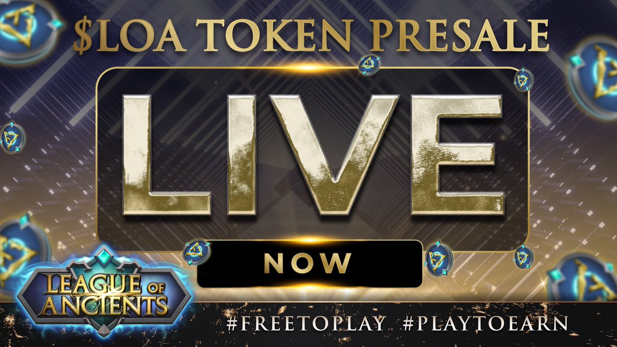 LOAOfficialMOBA's tweet photo. โจโจPRESALE STARTS NOW!โจโจ
Congratulations to all whitelisters who could join our presale. ๐
DO NOT PANIC GUYS!
Our presale will last 24 hours !! โจ
$LOA tokens buying guide :
๐จ https://t.co/2e1wLiPlTe
Good luck and have fun.
LOA TO THE MOON!๐๐ https://t.co/GkbsGeQlnV