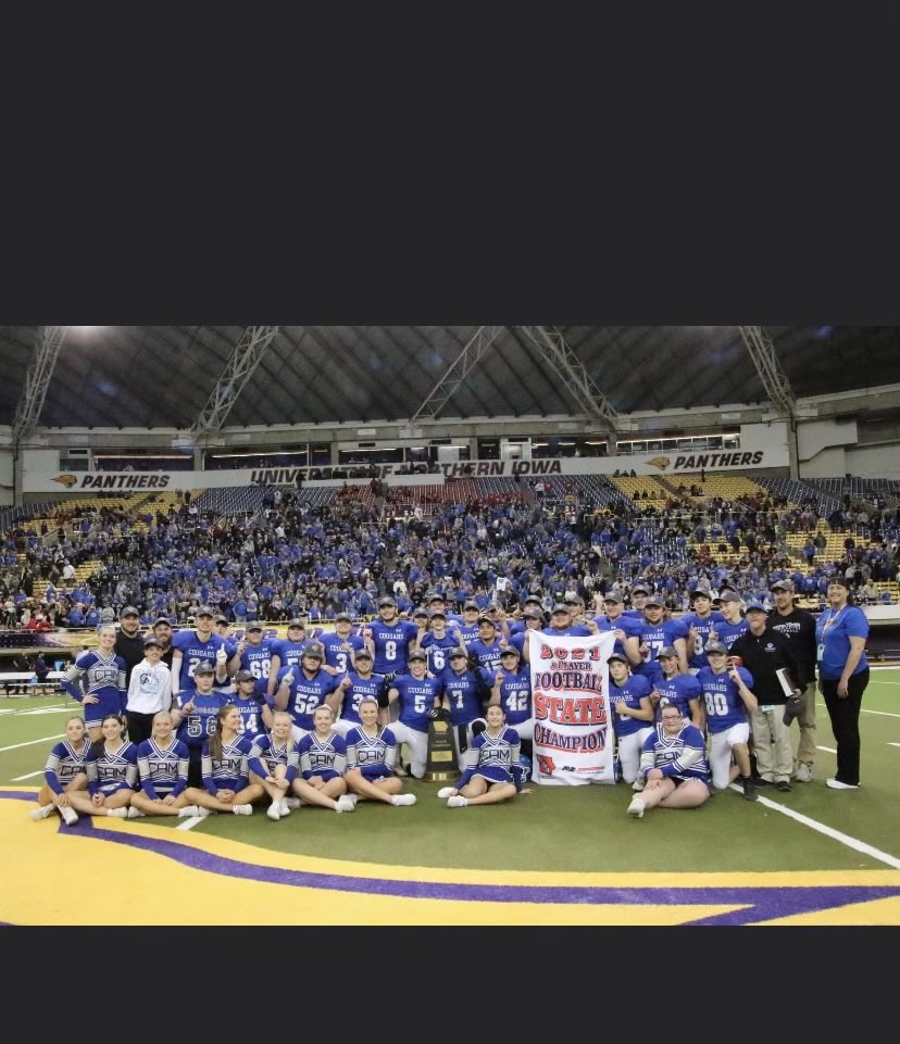 ProspectsClub's tweet photo. I would like to personally congratulate CAM and Van Meter for their hard work and dedication towards the ultimate goal resulting in a state title. I appreciate the staff and parents for trusting Peak Performance as a small piece of the puzzle in their success. https://t.co/yBcnFPJLag