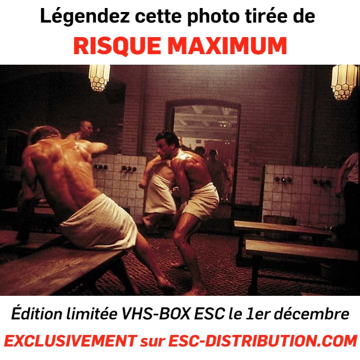 ESC_Films_'s tweet photo. Légendez cette photo tirée de RISQUE MAXIMUM
👉 Remise de 10% sur les précommandes de la #VHSBOXESC exclu site #RisqueMaximum qui sortira le 1er décembre (port gratuit pour la France Métropolitaine): https://t.co/9p2aRlkscI
#RingoLAM #JeanClaudeVANDAMME #JCVD https://t.co/rtwUoIkrWI