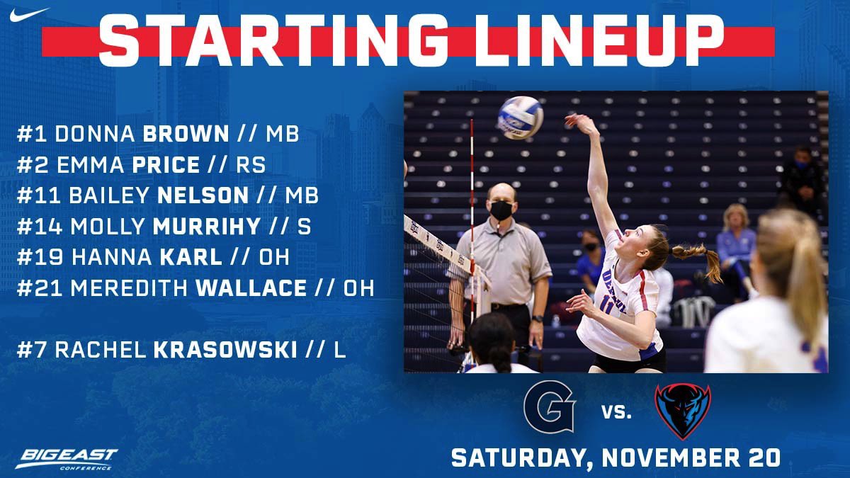 DePaulVball's tweet photo. One last go at home. Here we go! 

🖥 https://t.co/9vxM3cqyKi
📊 https://t.co/YoG2JMtUri

#dpuvb https://t.co/0DmskfjCjM