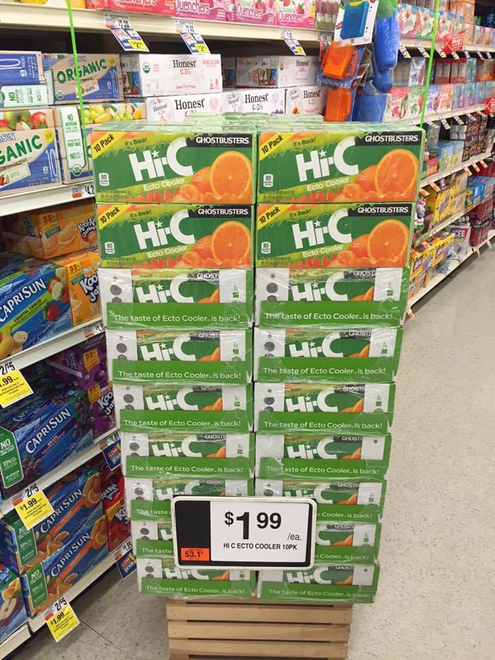 A couple years ago when I worked at a grocery store and made sure it was stocked full of Ecto Cooler. Well hope to stock it again this year. <a href="/DrinkHiC/">Hi-C</a> <a href="/GBNewsdotcom/">Ghostbusters News</a> #GhostbustersAfterlife #EctoCooler