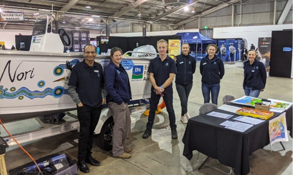 SA_EPA's tweet photo. The #SAEPA team at #ScienceAlive - come along and enjoy fun for kids and adults alike. Last day at the #AdelaideShowgrounds. https://t.co/5eHbzo1bV1