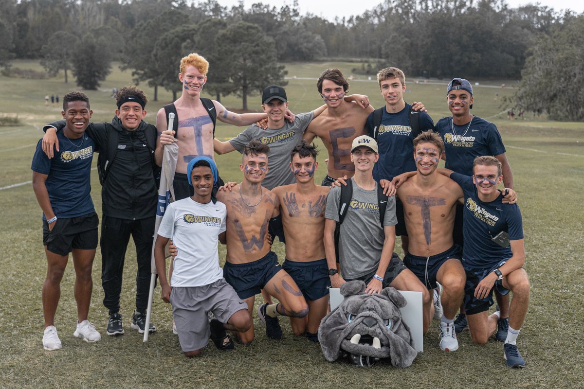 WU_Bulldogs's tweet image. The @Wingate_XCTF Men finished with a SAC-record 6th-place finish in their 1st-ever appearance in the @NCAADII National Championships! 

Oliver Way &amp;amp; Felix Nadeborn led the SAC &amp;amp; Region champion Bulldogs! 

#OneDog