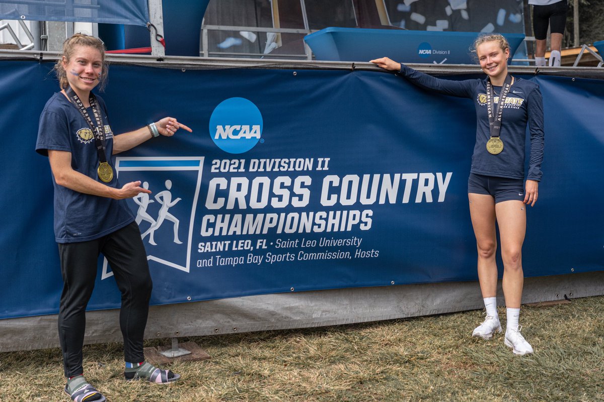WU_Bulldogs's tweet image. A program-record 5th-place finish &amp;amp; a pair of All-Americans for @Wingate_XCTF !! 

Orrock finished 5th in the nation! 

Schierl &amp;amp; Rebollo added top-45 showings for the Bulldogs! 

#OneDog