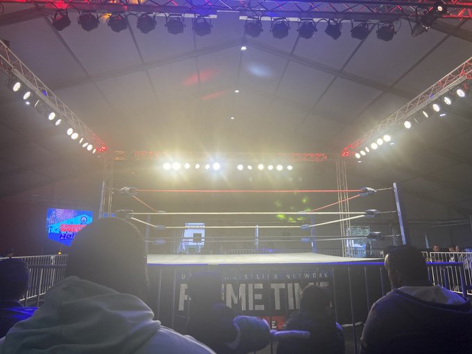 It&rsquo;s almost showtime! #primetimelive #unitedwrestling #cwfh #rcr https://t.co/8penWIkjQP<a href="/tag/primetimelive"class="tags">#primetimelive</a><a href="/tag/unitedwrestling"class="tags">#unitedwrestling</a><a href="/tag/rcr"class="tags"><span>#rcr</span></a><a href="/tag/cwfh"class="tags"><span>#cwfh</span></a>