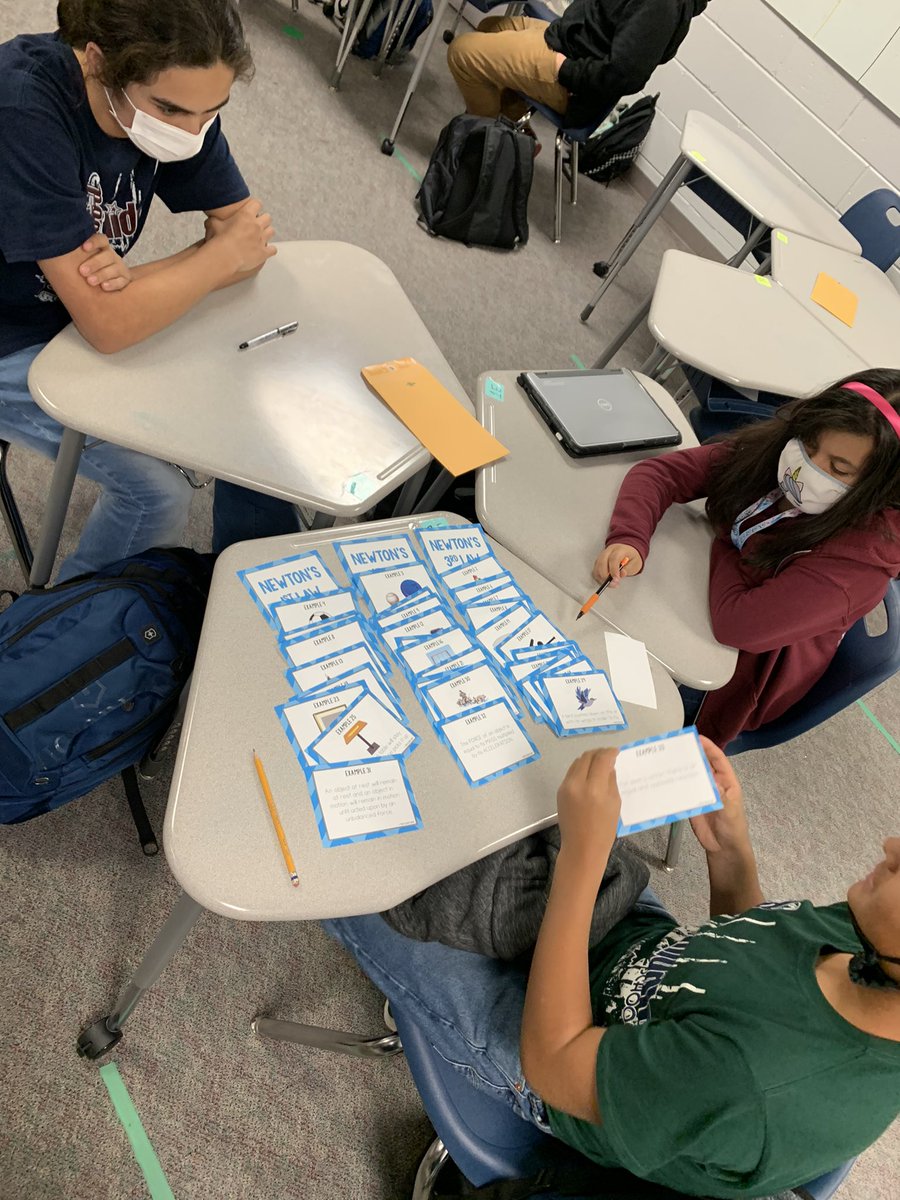 Jarodriguez_MS's tweet photo. 15 minute Flash Study, High order thinking with imagery, discussion and reading, placing/categorizing images of real world actions into Newtonโs laws of motion. @Montwood_MS @dnava_mms #Liveandincolor #Team_SISD #Moosecountry #MMS_StudentsAreAmazing https://t.co/Syb2JCuuuc