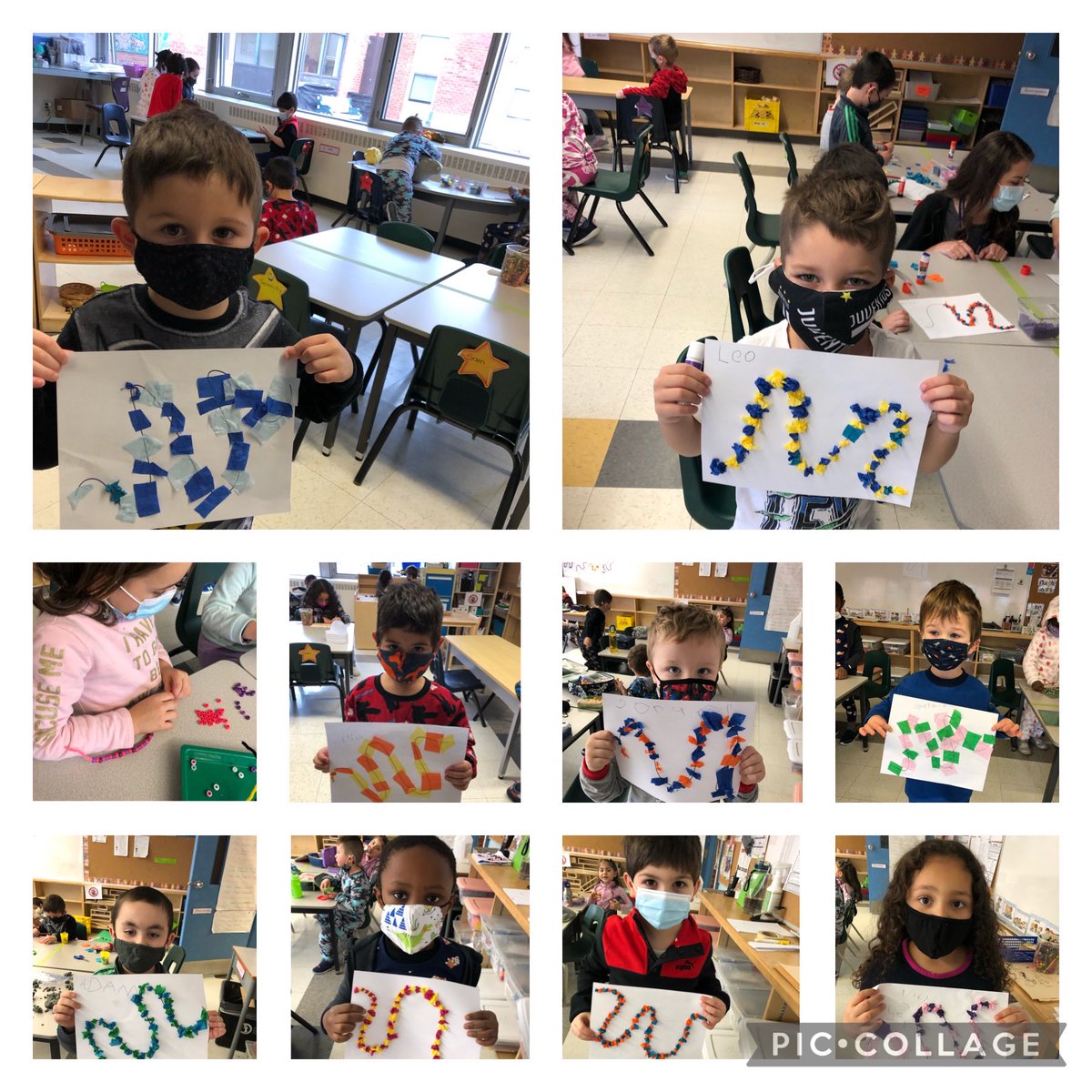 grefrench's tweet photo. More of our completed patterns!!!Bravo les amis!!!👏👏👏 @StGregoryOCSB #ocsbKinderMath https://t.co/dkLrLQiFkm
