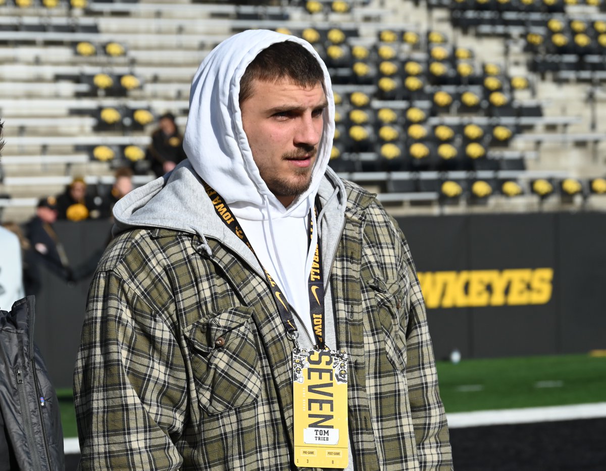 JUCO DE Tom Trieb at Kinnick Stadium today visiting the Iowa Hawkeyes bit.ly/3HFMV9b