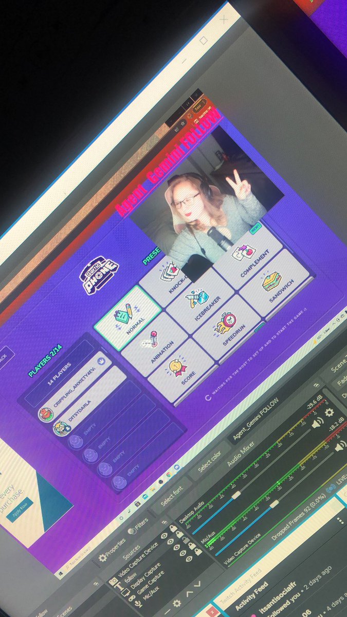DitsyDarla's tweet photo. COME PLAY #garticphone WITH ME 😍😍 #TwitchStreamers #SmallStreamersConnect #twitch #community #amongus #drinkingsocially #comeplay https://t.co/FKhrjJIfPi