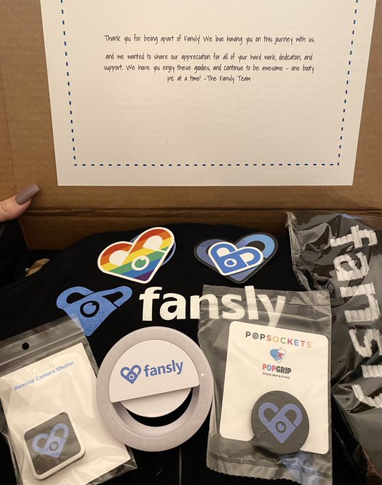 Came home to a big box of @fansly goodies on my doorstep ? https://t.co/7DaYOFl7pf