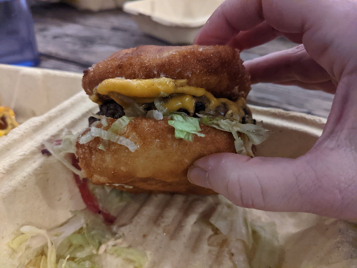 Drbenderignacio's tweet photo. After 2 years of missing @OffTheRezTruck. I just need to give a shout out to them and #frybreadpower. #Seattle give this amazing #Native owned business some love. Also, lemon curd fry bread can't be beat https://t.co/wCwBrPB7xi