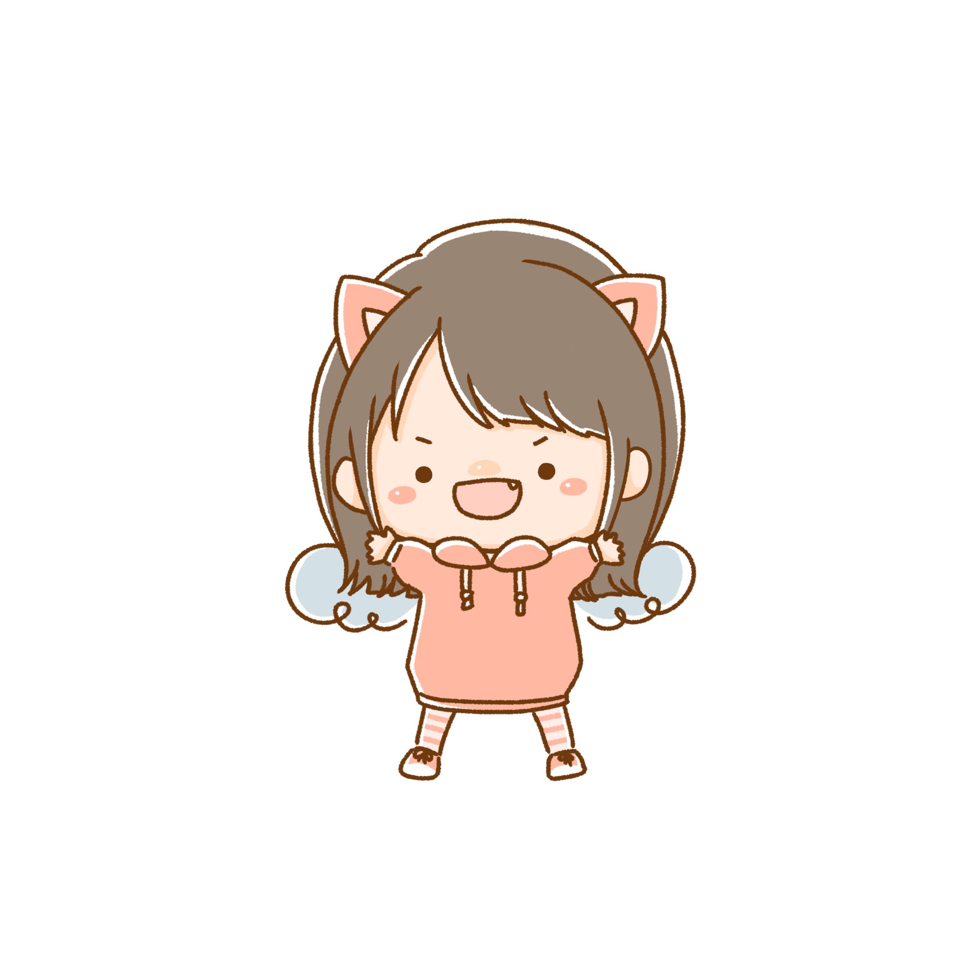 Twitter 上的 Moca 萌香イラストレーター Moca本人のキャラ人間バージョンを作った 猫耳に見えるが ブタ耳である でも豚鼻は無し いつか フリーイラストレーター記か何かを描いた時にでも登場させたい いつになることやら イラストレーターさんと繋がりたい