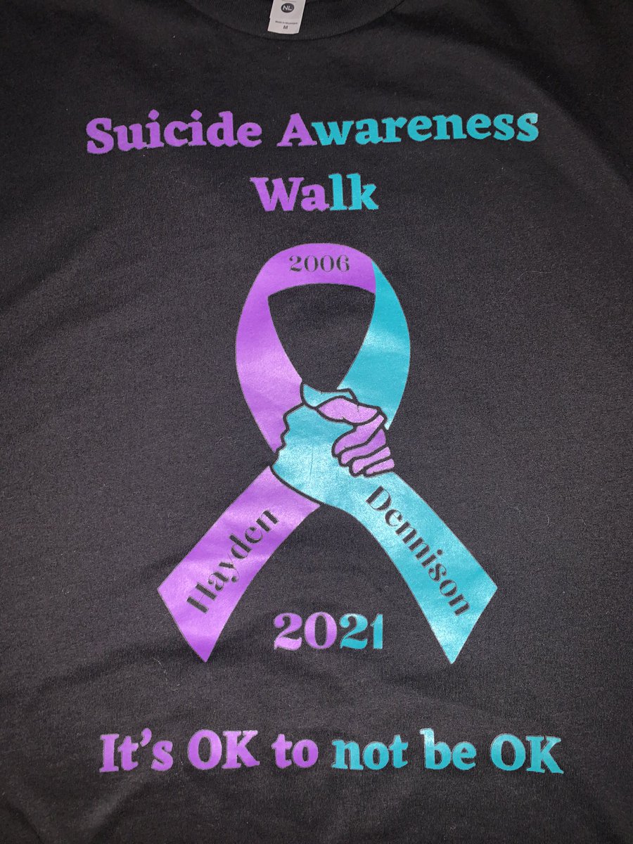 Today we walked for Suicide Awareness and in memory of Hayden Dennison, others lost and those who are struggling. Thankful for such a loving community🙏 It’s ok to not be ok💜💙 <a href="/PrincipalAdkins/">Mrs. Adkins</a> <a href="/BrooksideCards/">Brookside Cardinals</a>