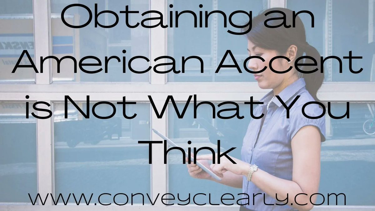 Want to obtain an American accent? Here's how. 

conveyclearly.com/2016/02/04/obt…

@conveyclearly

   #americanaccent #accentreduction #speakbetter #accent #success #communicate