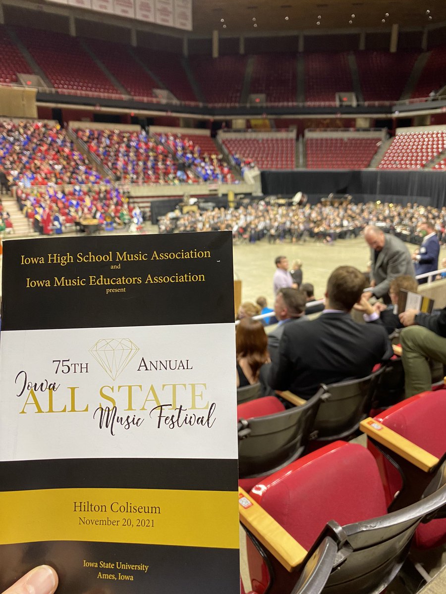 ACHSBands's tweet photo. Getting ready for a great concert! #IowaHSMA #AllState2021 https://t.co/xFG1ISV8SJ