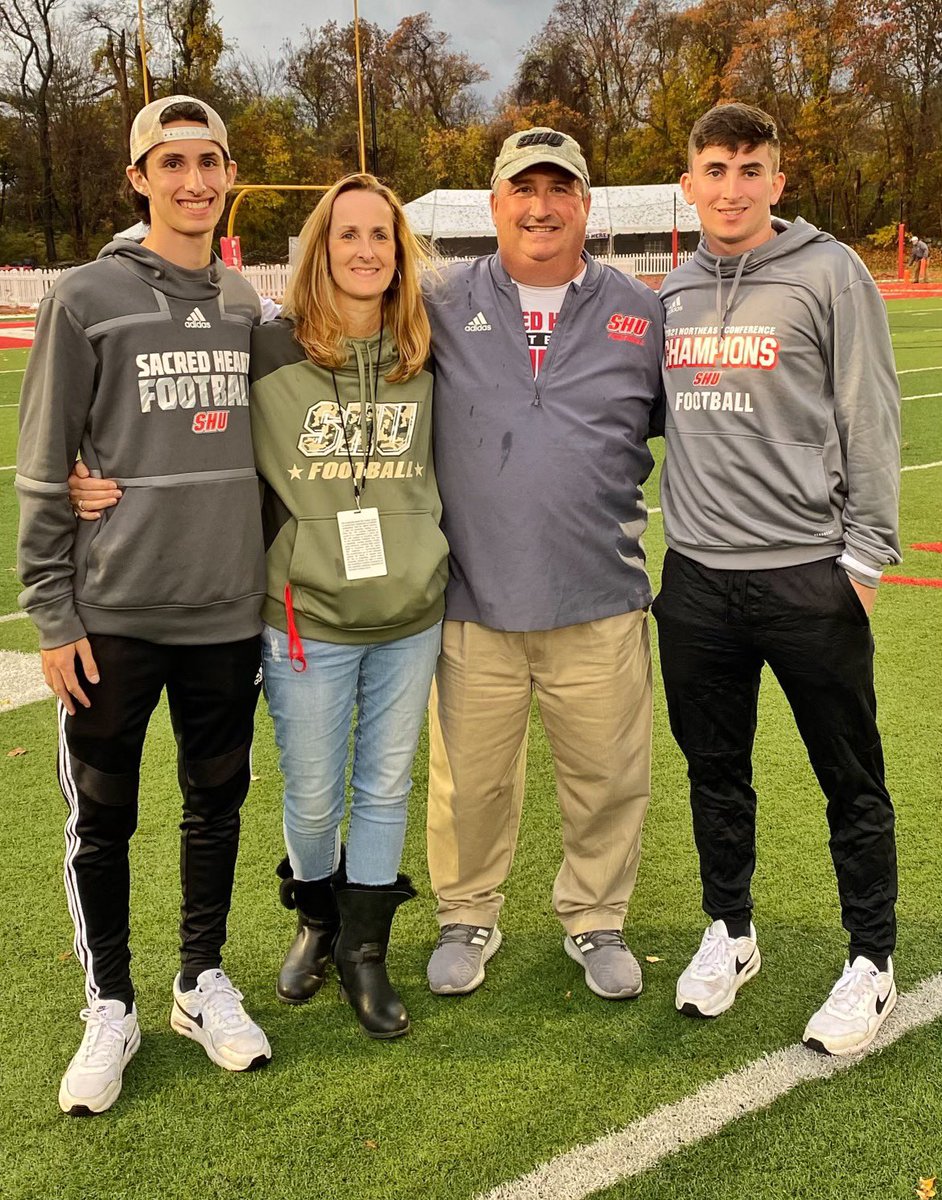 mark_nofri's tweet photo. Thank you to the best supporting cast my family. Appreciate all you do and the sacrifices you make to allow me to Coach FB at SHU. Couldn’t do it without you all. https://t.co/JsCzYdZHN1
