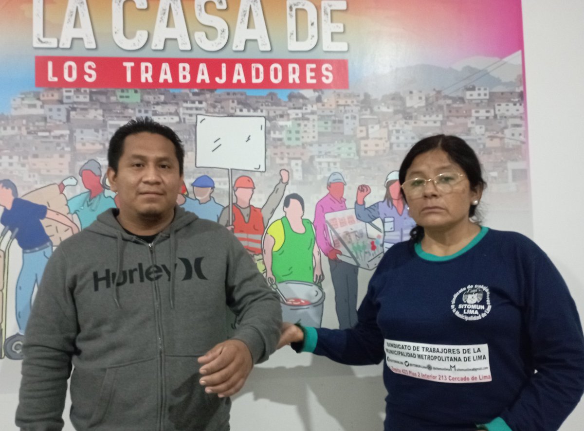 InfoSindicatos's tweet photo. Congresista @chabelita2020 recibió a Carlos Coral, trabajador cesado por Nexa Resources,  quien estando con descanso médico fue "dejado a su suerte" por transnacional brasileña. Tiene el brazo izquierdo con incapacidad para trabajar. Era Operario de Producción en Cajamarquilla. https://t.co/q7XPIcJiA3