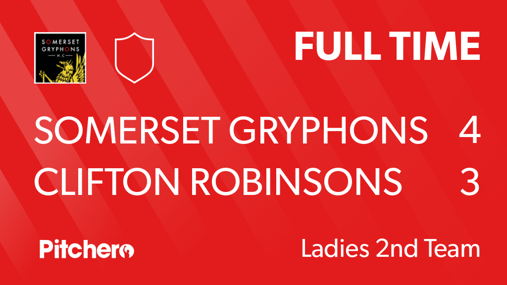 FULL TIME: Somerset Gryphons 2 4 - 3 Clifton Robinsons 6
#SOMCLI #Pitchero
somersetgryphonshockey.club/teams/179136/m…