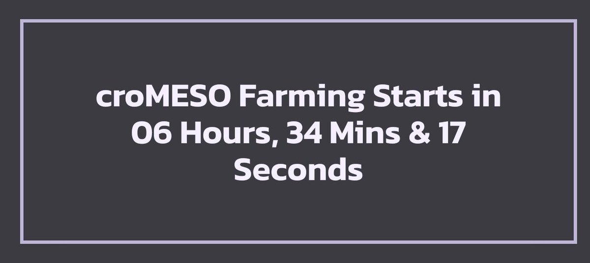 mesofinance's tweet photo. Are you ready for another amazing yield farming experience? We're launching our #CRO farm in approximately 6 hours+! 😍

LINK: https://t.co/i2KZCEkAvL

#DeFi #YieldFarming #Cronos #Degens @VVS_finance @cronosapp @TheCronicleNews https://t.co/eVOLA2YXui