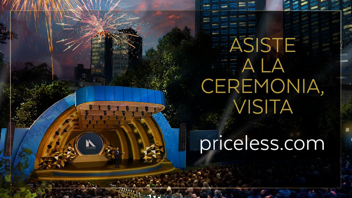 Por primera vez la ceremonia de #LosMetro tendrá accesos disponibles para el público.

Asiste con nosotros y acompáñanos en esta celebración apoyando a <a href="/_CIMexico/">Conservación Internacional México</a> con tu donativo.

Entradas DOBLES disponibles en: priceless.com/arts-and-cultu…
