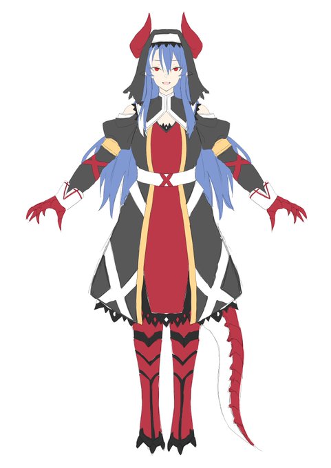 オリキャラの竜人族シスターちゃん(wip 