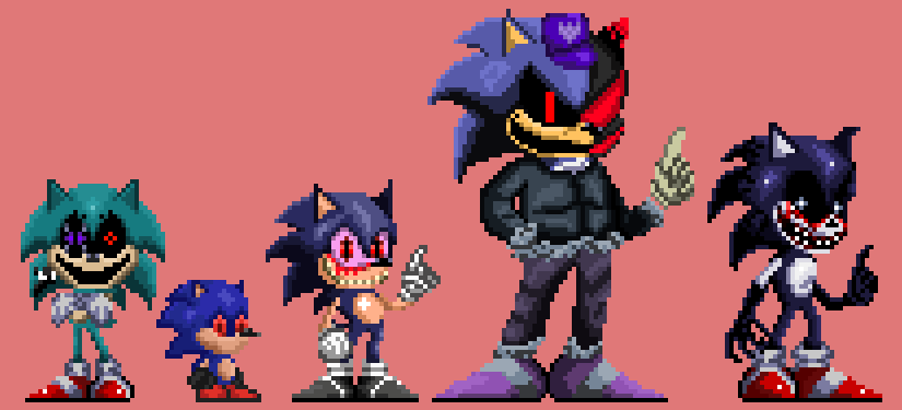 Sonic exe one last round sprite Transparent by glitchy1029 on