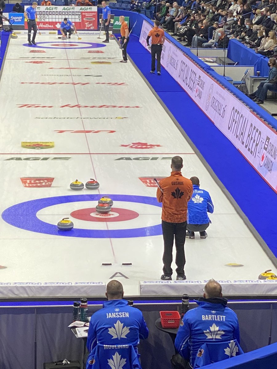 farmerkells's tweet photo. Sitting right behind Bottcher vs Gushue at Olympic curling trials.Real good opening matchup. https://t.co/2bcuZuu25a