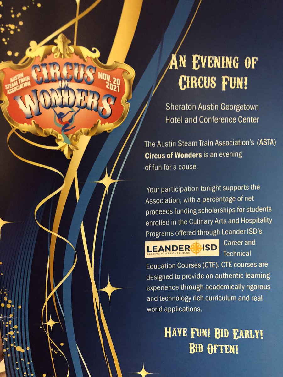 TrishForLISD's tweet photo. Tonight we celebrate with our inspiring students and teachers in the Culinary Arts and Hospitality Program @LeanderISD at the Circus of Wonders event! @culinaryCPHS @CulinartsGHS #YouMadeThis #FutureReady #1LISD @AnnaForLISD https://t.co/JNLtm0hFEJ