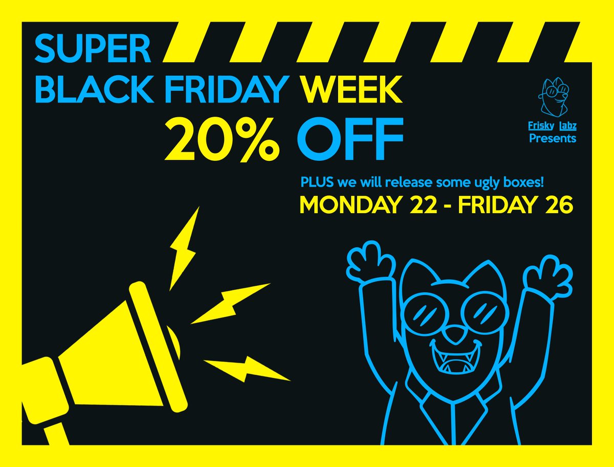 Starting Monday! 
Black friday special~
#cyberweeksale