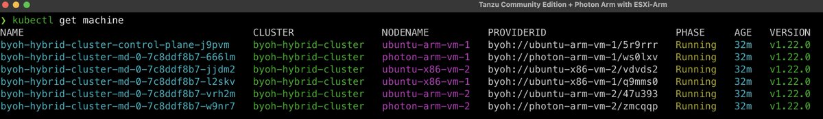 lamw's tweet photo. π
π€
π₯ Uber Hybrid TCE Workload Cluster π₯
β
ESXi-Arm
β
ESXi-x86
β
Ubuntu Arm
β
Photon Arm
β
Ubuntu x86
β Photon x86 (should work but I'm lazy now haha) https://t.co/dkPXSl4vLB