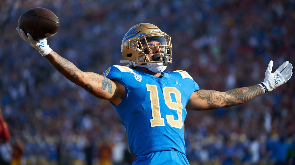 3 catches, 115 yards, 2 TDs
4 KO returns, 163 yards, 1 TD 

<a href="/kazmeir_/">K10</a> had a DAY.

#GoBruins