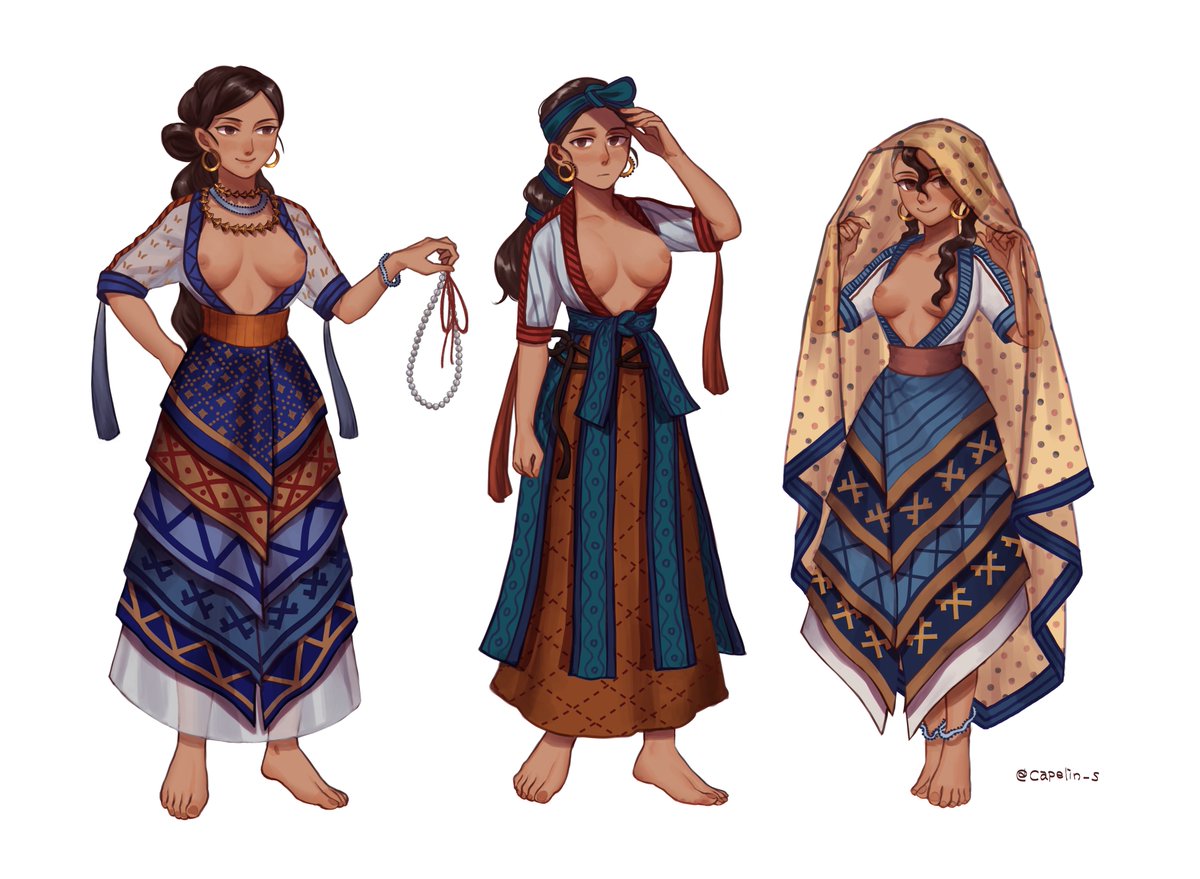 capelin_s's tweet photo. Minoan Fashion https://t.co/7JEUaPF0VK