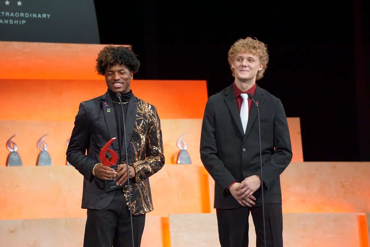 Carter Steinlage presents the first #MusialAward to Mario Hoefer (<a href="/marrrrr555/">Mario Hoefer</a>).