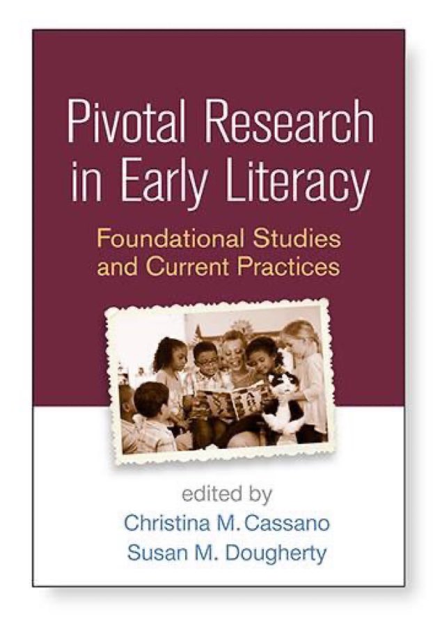 DrCCassano's tweet image. Interested in #earlyliteracy #research? Check out @DrSDougherty and my edited text. Authors examine how research in #alphabetknowledge, #preschool, #phonologicalawareness, #familyliteracy, #earlywriting, etc. helped shaped our field then and now.