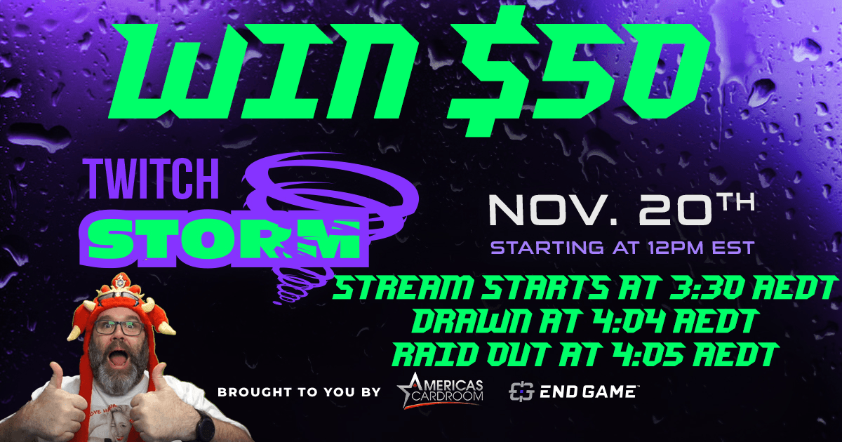 thepowerofgrint's tweet photo. It's a Twitch Storm kind of day.
Win $50 every few minutes while raiding
Brought to you by @ACR_POKER @EndGameTalent
Start at 3:30pm AEDT
$50 draw at 4:04pm AEDT
Raid out at 4:05pm AEDT
๐ช๏ธChase the storm๐ช๏ธ
https://t.co/P8O7vWAp2L
#Twitch #Stream #Streamer #ACR #ACReSports https://t.co/9dV19ltTUa
