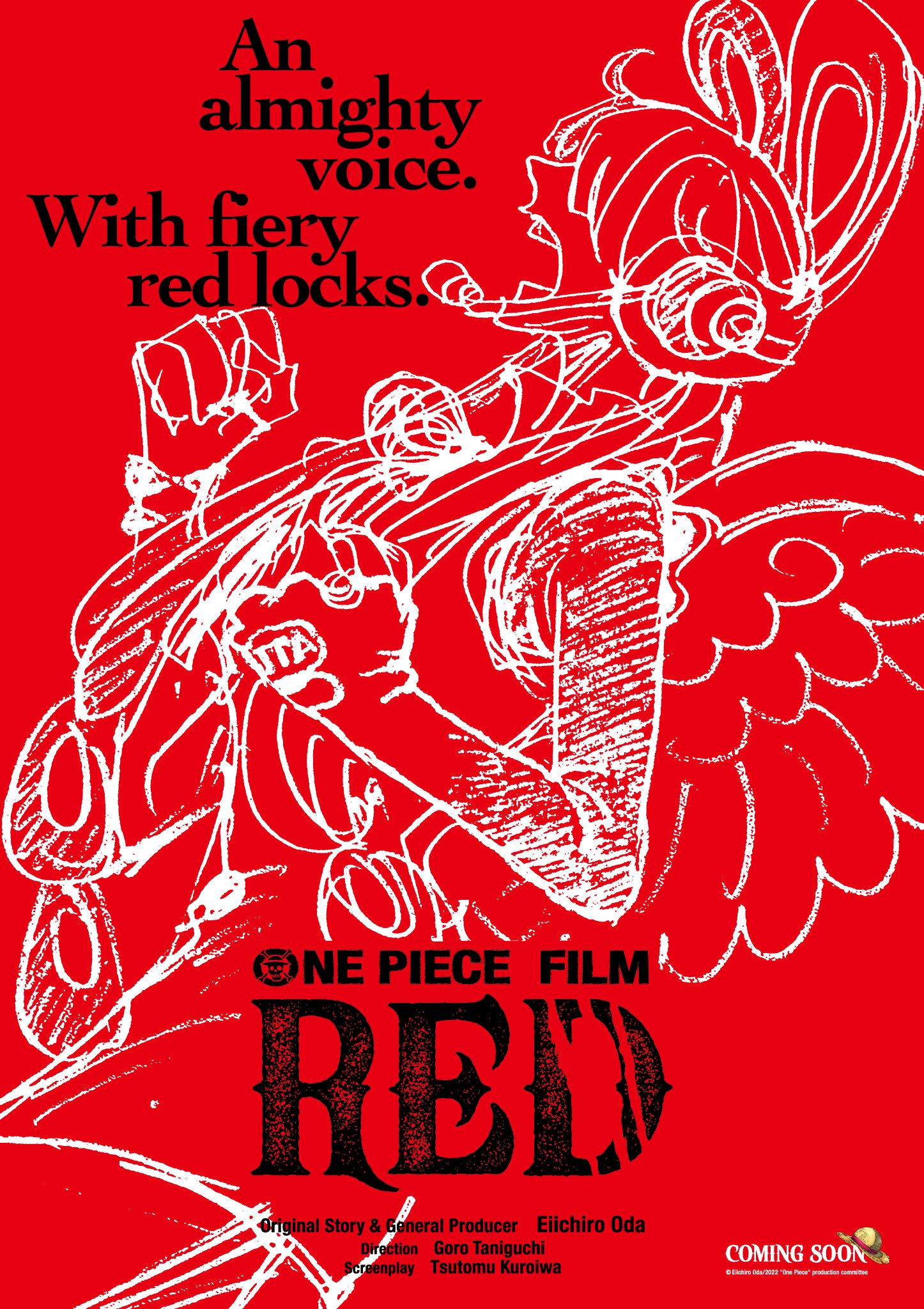 ユデロンyuderon ワンピース考察 ワンピース Op Filmred 海外版ポスターの 意味深な言葉の訳 An Almighty Voice With Fiery Red Locks 全知全能の声 燃えるような赤い髪で この女の子も 赤い髪 T Co A5rlpwvb1e Twitter