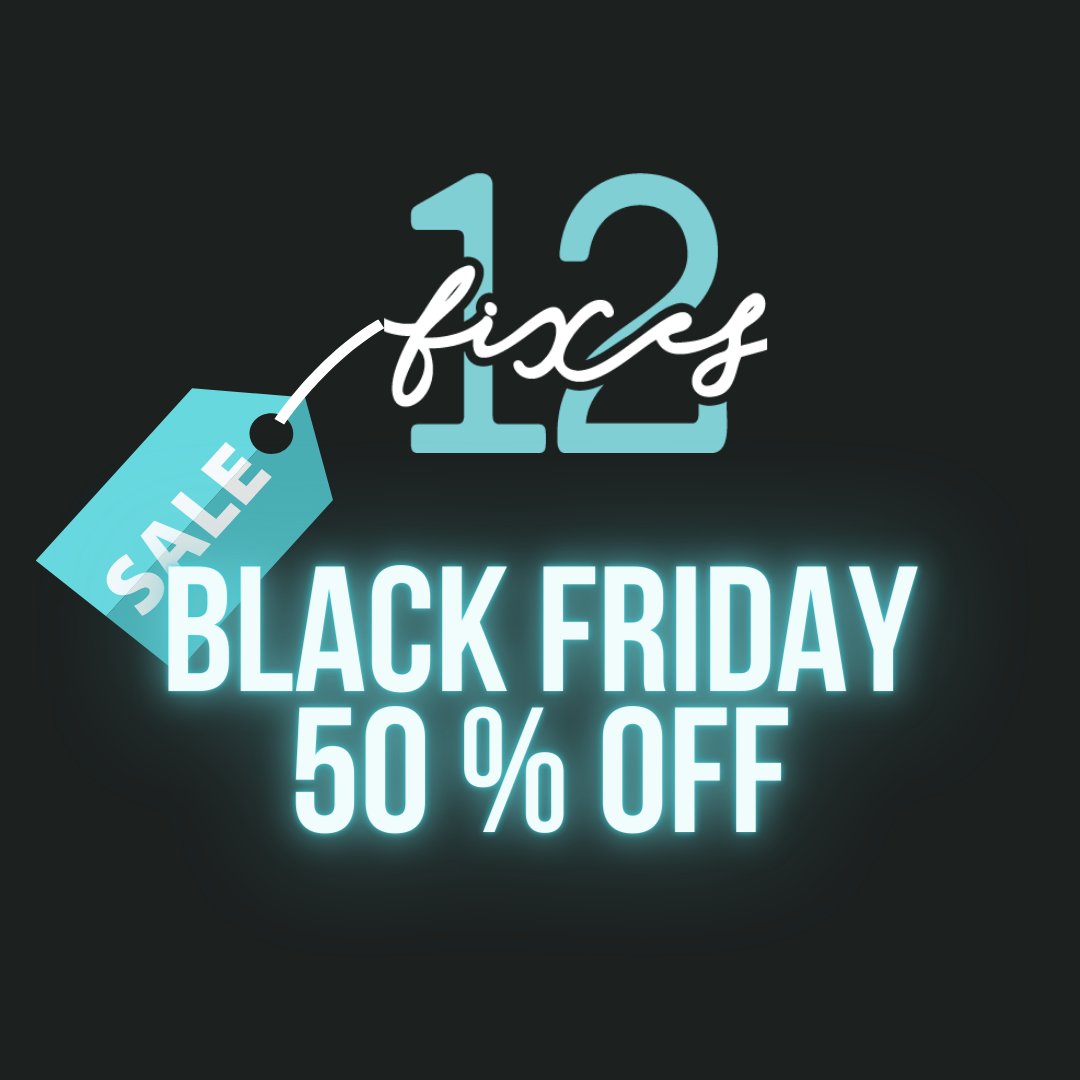 What a deal! It's my #BlackFriday gift to you - 50% off your spot in my #12Fixes to Healthy Group Challenge! 
My program will help you improve your health, reset your gut health &amp; strengthen your immune defenses. Do it with your friend or family member! bit.ly/3cy5tK5