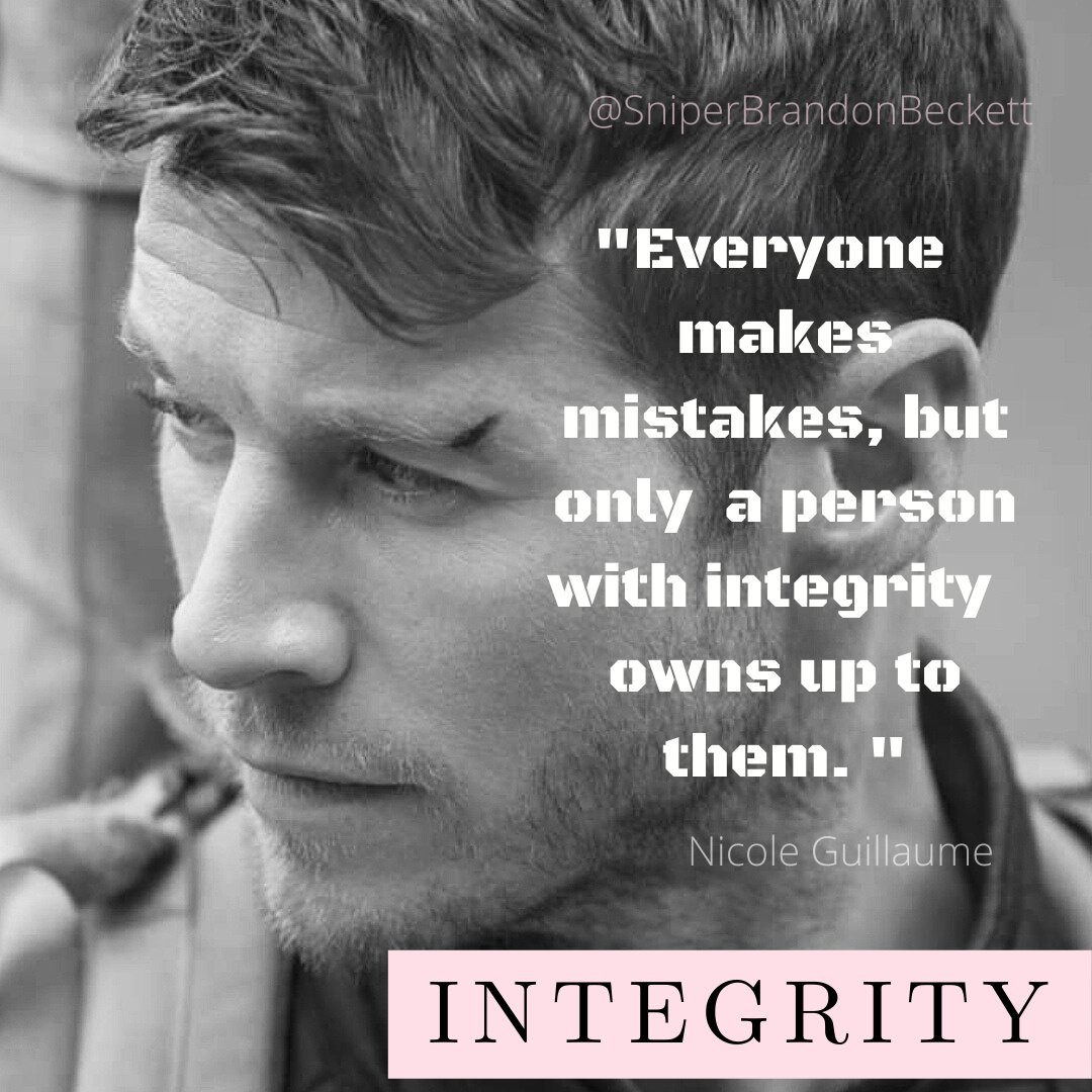 BeckettSniper's tweet photo. "Everyone makes mistakes, but only a person with integrity owns up to them. " Nicole Guillaume
#brandonbeckett #chadmichaelcollins #Sniper #sniperhero #truegrit #SemperFi #armyquotes #InspirationalQuotes https://t.co/sxNvQnbDpt