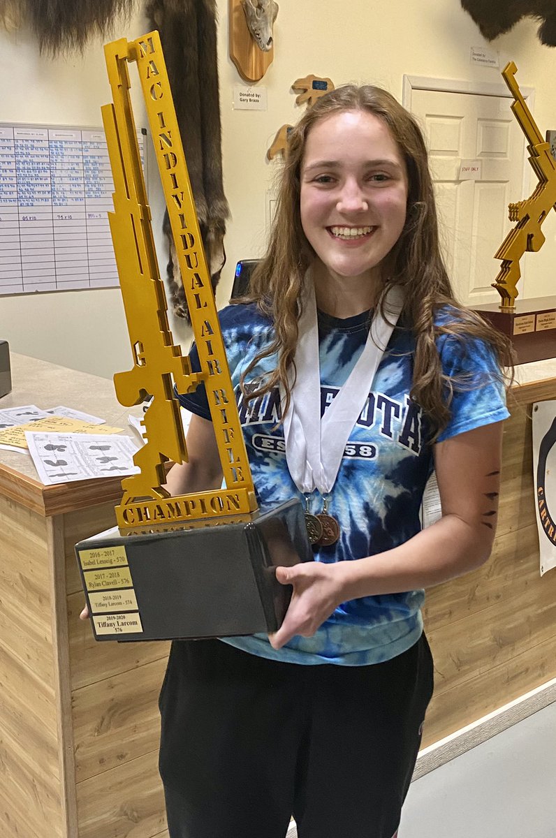 Congratulations to freshman Noah Meierotto on winning the Region VI Air Rifle Championship with a score of 574!