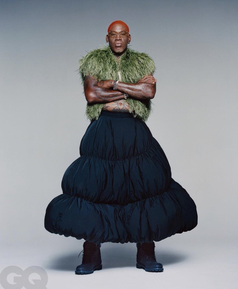 StreetFashion01's tweet photo. Dennis Rodman for GQ!!! https://t.co/Pk3JDmEHcH