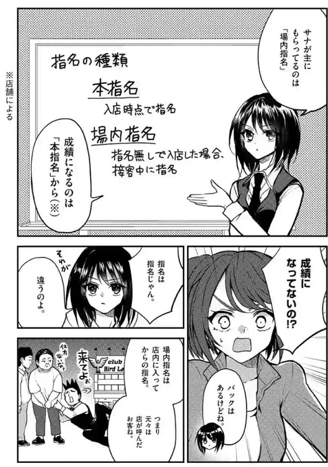 本指名と場内指名の違いです 