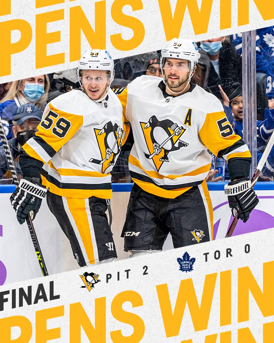 penguins's tweet photo. VICTORY IN TORONTO!
And back-to-back shutouts for @tjarry35! https://t.co/DZ42keyf8K