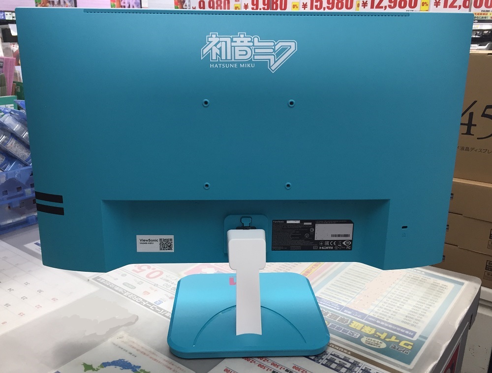 本店Ⅱ2F】 🎼素敵なミクさんモニターあります🎼 Viewsonic製 『VA2456