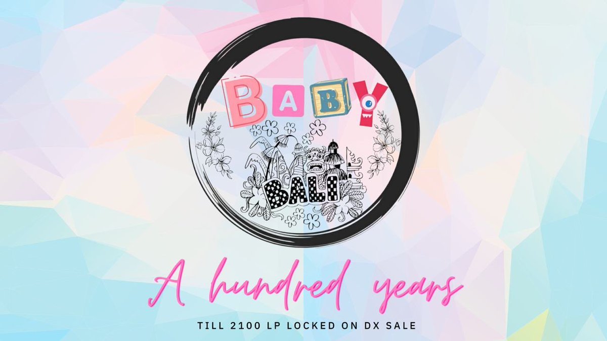 BabyBaliBSC's tweet photo. THE NEW ERA OF BABY BALI !

For the convenience of our Investors, our Diamond Hand, Liquidity Pool is locked until 2100 years 🥳
Big news will be announced soon, Big projects will be finished soon, keep supporting us to finish them one by one ❤️

#BabyBaliArmy
#BabyBaliFutureGold https://t.co/B6dEeXHccX